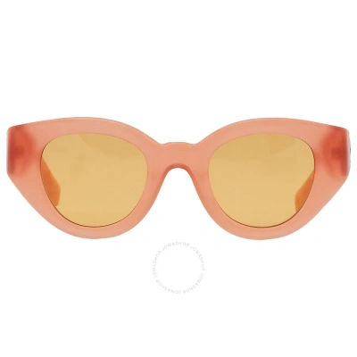 Burberry Meadow Orange Oval Ladies Sunglasses Be4390 4068/7 47