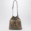 Burberry Beige Multicolour Vintage Check Bucket