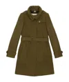Burberry Medium And Long Single-breasted Overcoat In Brown