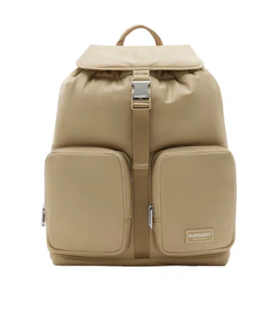 Burberry Medium Backpack In Brown