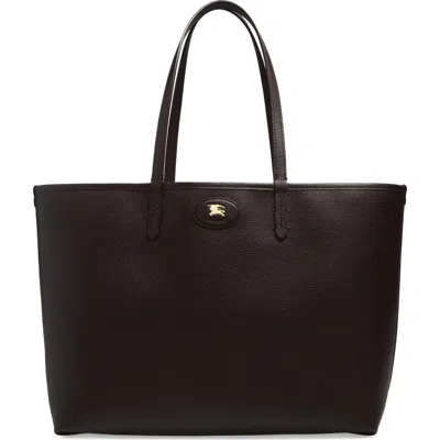 Burberry Medium Bloomsbury Leather & Canvas Reversible Tote In Burgundy