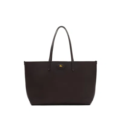 Burberry Medium Bloomsbury Reversible Checked Tote Bag In Brown