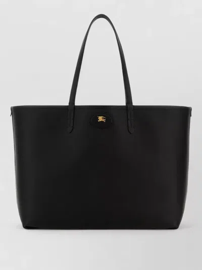 Burberry Medium Bloomsbury Reversible Shoulder Bag Top Handles In Black