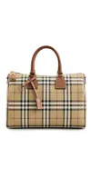 Burberry Medium Bowling Bag Vintage Check In Pattern