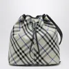 Burberry Women's Medium Bucket Bag With Lichen-colour Check Pattern