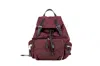 BURBERRY MEDIUM BURGUNDY ECONYL NYLON RUCKSACK DRAWSTRING BACKPACK BOOKBAG