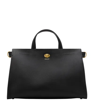 Burberry Medium Calfskin Cotswolds Tote Bag In Black