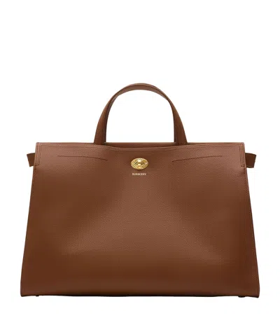 Burberry Medium Calfskin Cotswolds Tote Bag In Brown