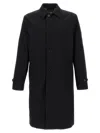 Burberry Collared Coat With Side Pockets And Long Sleeves