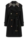 Burberry Mid-length Castleford Trench Coat In Black