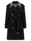 Burberry Mid-length Castleford Trench Coat In Black
