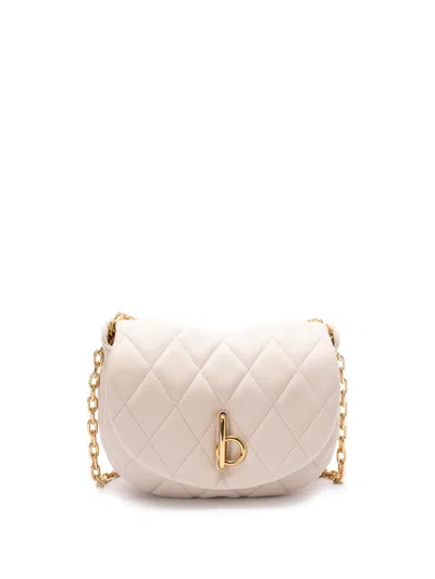Burberry Medium Chain `rocking` Bag In Beige