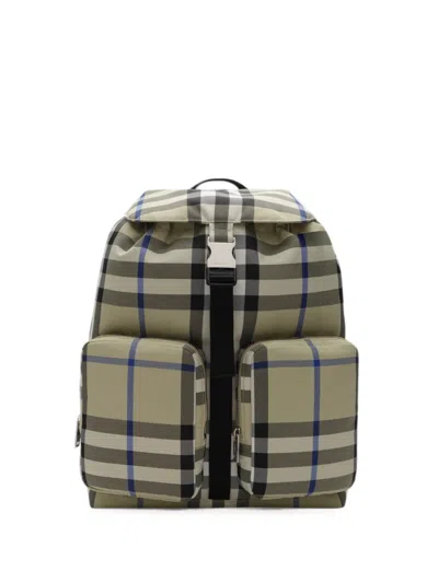 Burberry Medium Check Backpack In Multi