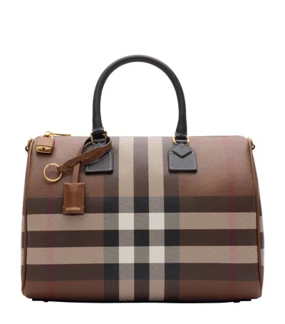 Burberry Medium Check Bowling Bag In Multi