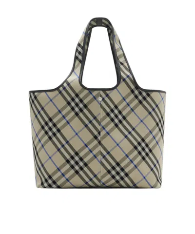 BURBERRY BURBERRY MEDIUM CHECKED TOTE BAG