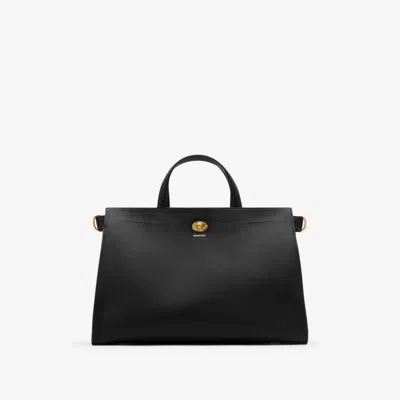 Burberry Medium Cotswolds Tote In Black