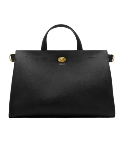 Burberry Medium Cotswolds Tote In Black