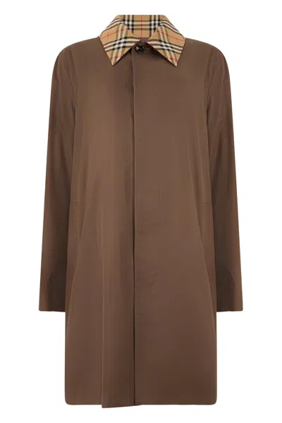 Burberry Medium Cotton Jacket For Men In Brown
