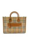 Burberry Medium Freya Tote Bag In Check Pattern