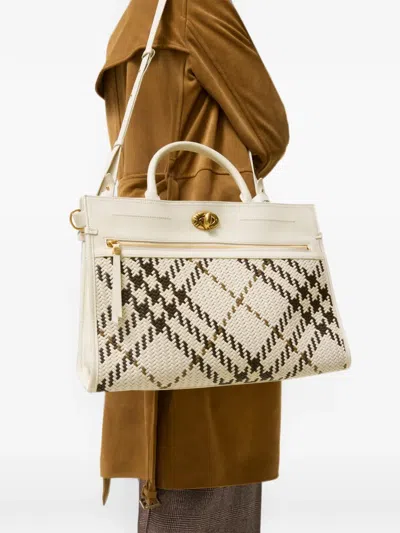 Burberry Medium Hampstead Tote​ In Metallic