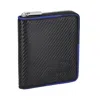 Burberry Medium Heritage Ekd Zip Wallet In Black
