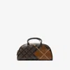 Burberry Women Highlands Bowling Medium Leather Handbag
