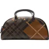 Burberry Women Highlands Bowling Medium Leather Handbag
