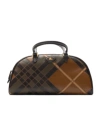 Burberry Women Highlands Bowling Medium Leather Handbag