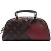 Burberry Medium Highlands Bowling Bag In Purple