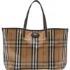 Burberry Medium Highlands Coated Canvas Tote