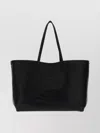 Burberry Medium Highlands Leather Shopping Shoulder Bag In Black