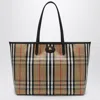 Burberry Medium Tote Bag Highlands Rectangular Check