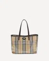 Burberry Medium Tote Bag Highlands Rectangular Check In Multi