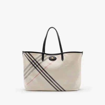 Burberry Medium Highlands Tote In Neutral