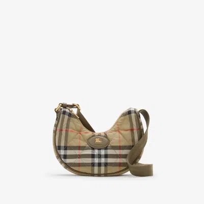 Burberry Medium Horseshoe Crossbody Bag In Neutral