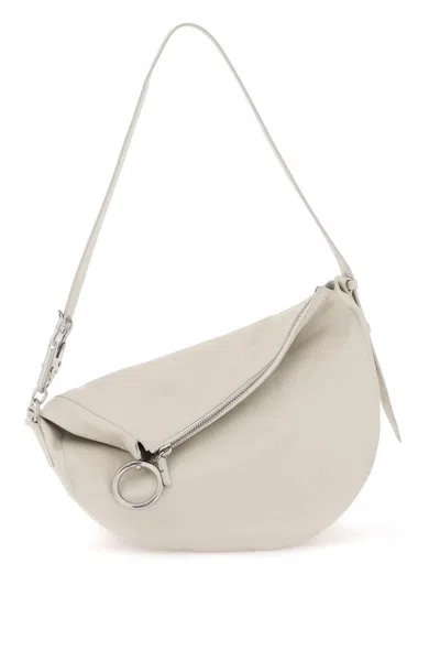 Burberry Women Ivory Leather Knight Arc Handbag