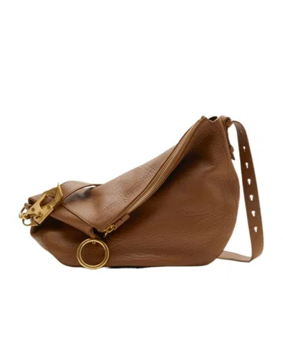 BURBERRY BURBERRY MEDIUM KNIGHT ZIPPED SHOULDER BAG