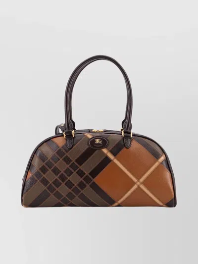 BURBERRY MEDIUM LEATHER HANDBAG STRUCTURED SHAPE