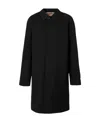 Burberry Mid-length Camden Heritage Car Coat In Black