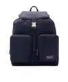 Burberry Medium Nylon Backpack In Blue