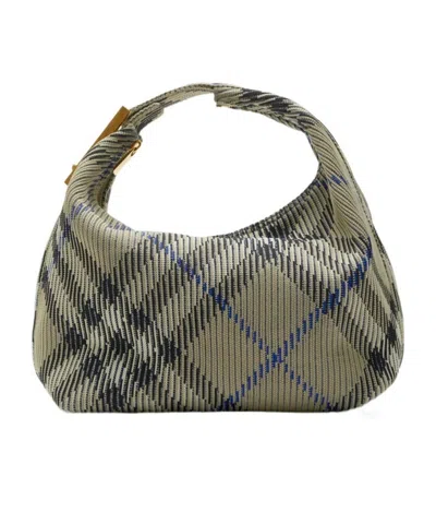 BURBERRY BURBERRY MEDIUM PEG CHECKED ZIPPED TOTE BAG