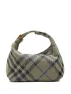Burberry Women Embroidered Nylon Mini Peg Handbag In Neutrals