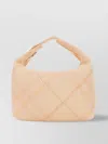 Burberry Medium Peg Handbag In Multicolor Nylon