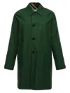Burberry Reversible Car Coat Check Pattern