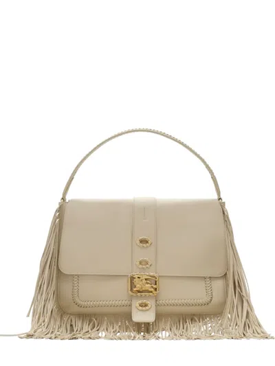 Burberry Medium Rider Bag In Neutral