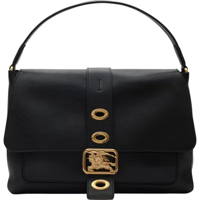 Burberry Medium Rider Bag In Black