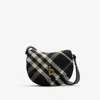 Burberry Rocking Horse Medium Check Crossbody Bag In Black