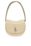 Burberry Medium Rocking Horse Leather Crossbody Bag In Beige