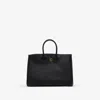 Burberry Medium Rocking Horse Suede Tote Bag In Black