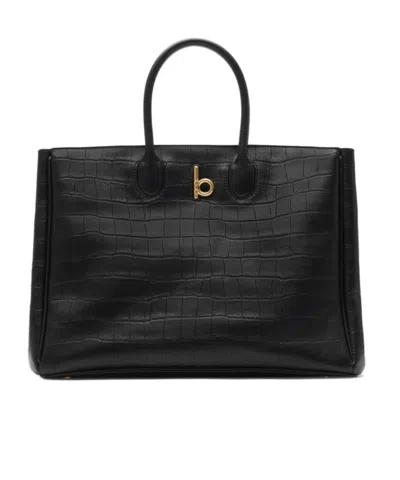 BURBERRY BURBERRY ROCKING EMBOSSED MEDIUM TOTE BAG